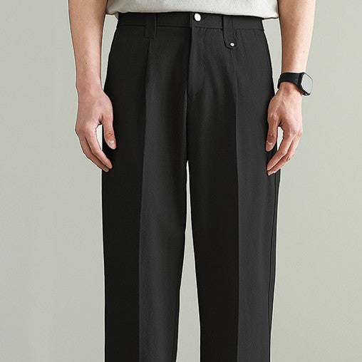 Spring Men's Loose-fitting Wide-leg Pants