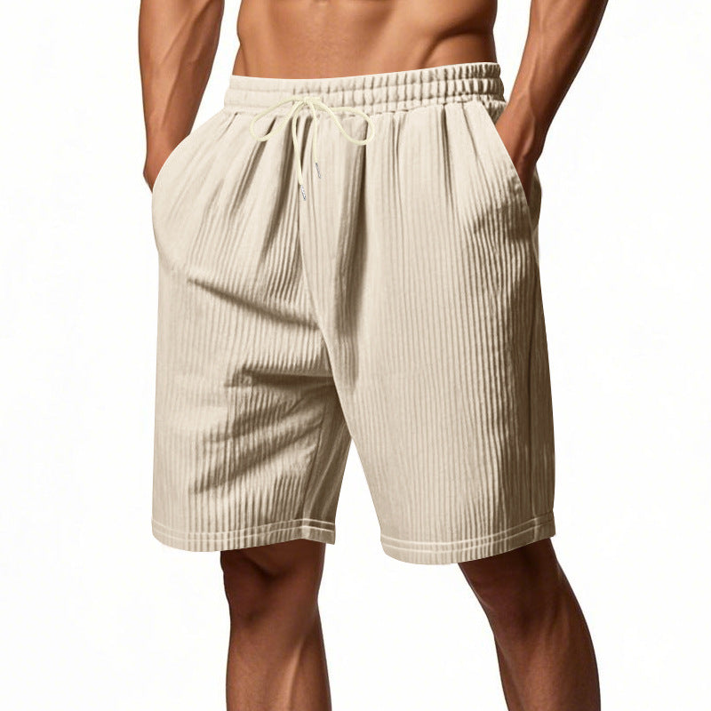 Mens Relaxed-fit Corduroy Athletic Shorts