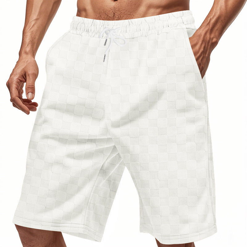 Men's Loose-fitting Casual Heavyweight Jacquard Shorts