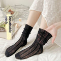 Japanese-style Lolita Calf-length Socks Springsummer Thin Style Sweet And Girly