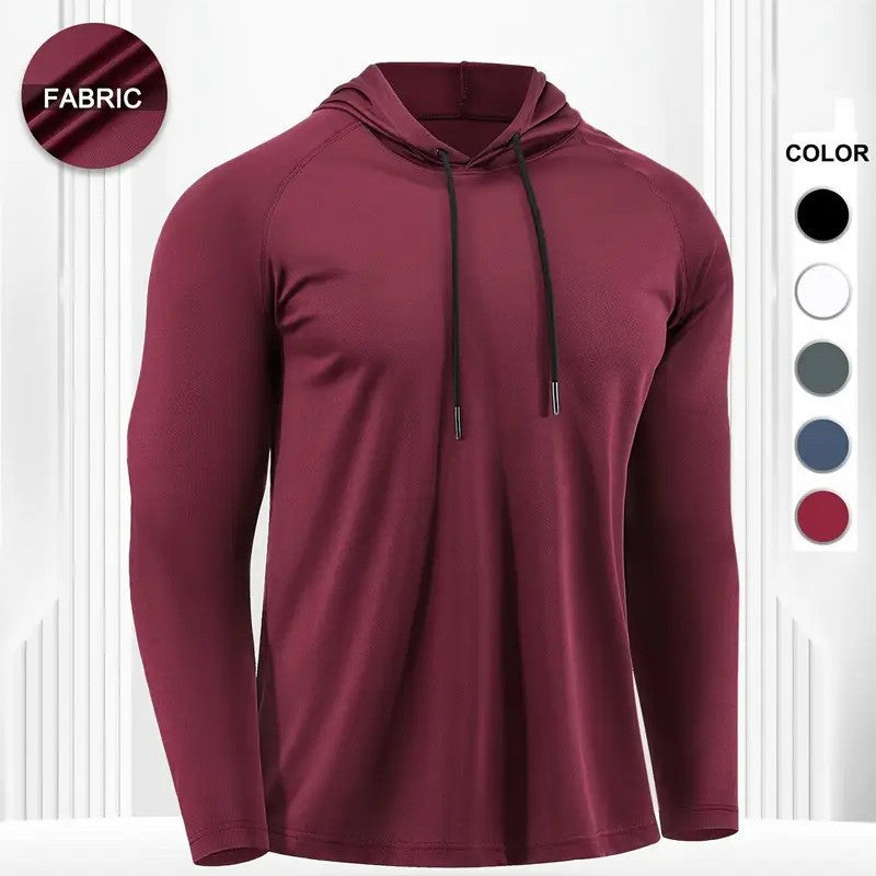 Moisture-wicking Quick-drying Fitness Apparel Long-sleeve Hooded Tophoodie