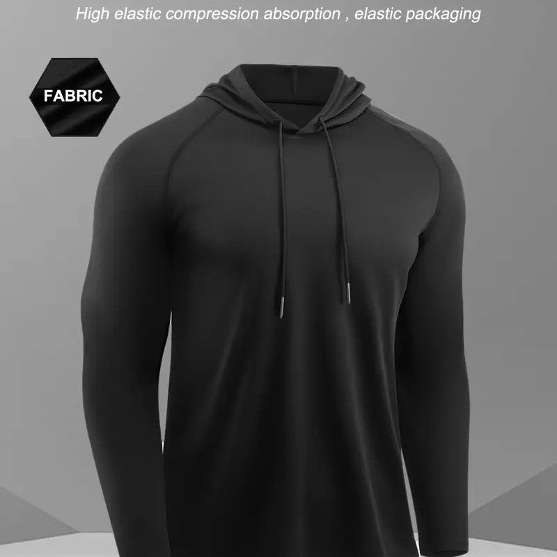 Moisture-wicking Quick-drying Fitness Apparel Long-sleeve Hooded Tophoodie