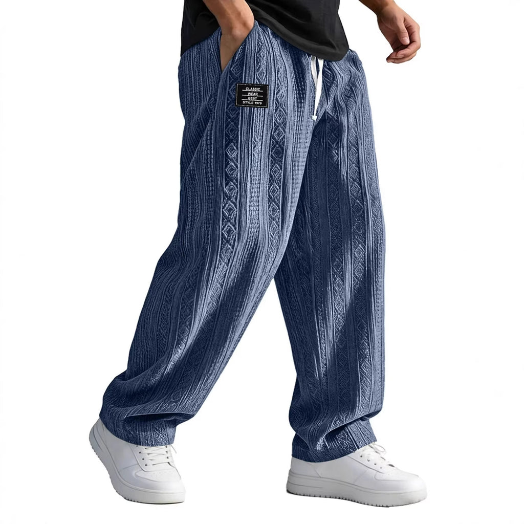 European And American Style Pocketed Straight-Leg Loose Lace-Up Sporty Casual Pants For SpringSummer