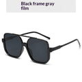 Full-frame Square Double-bridge European And American-style Vintage Fashionable Versatile Sun Glasses