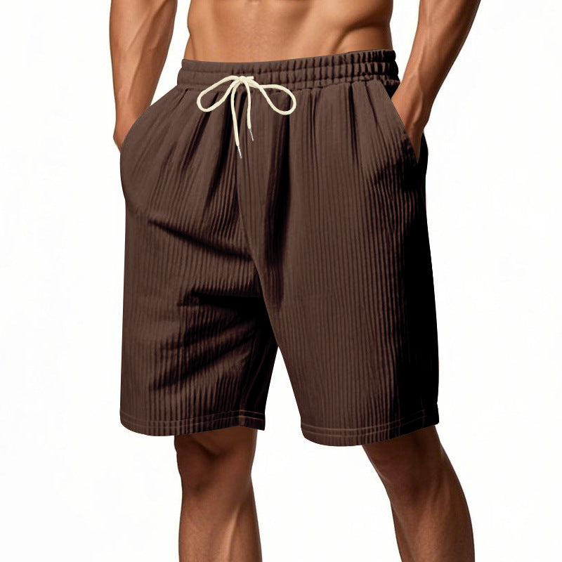 Mens Relaxed-fit Corduroy Athletic Shorts