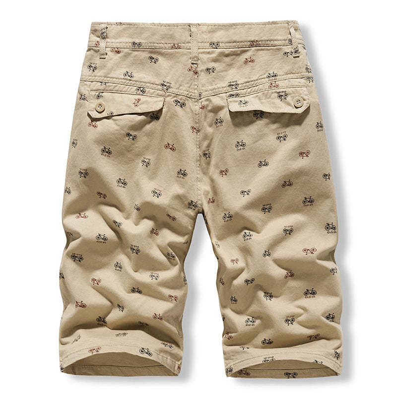 Men's Summer Casual Slim-Fit British-Style Cropped Trousers