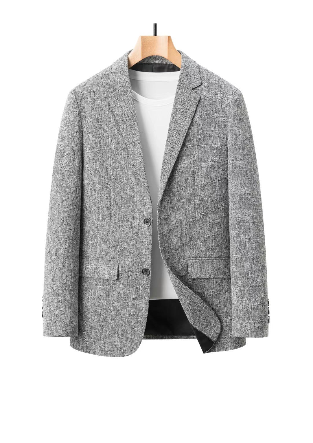 Men's SpringAutumn Casual Single-Breasted Suit Jacket Coat