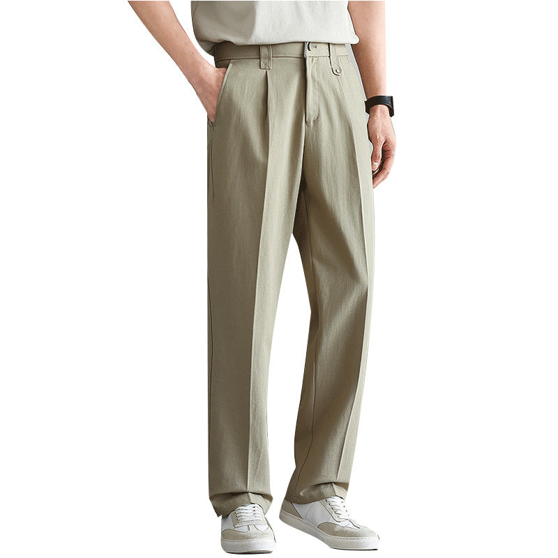 Spring Men's Loose-fitting Wide-leg Pants