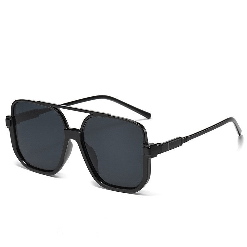 Full-frame Square Double-bridge European And American-style Vintage Fashionable Versatile Sun Glasses