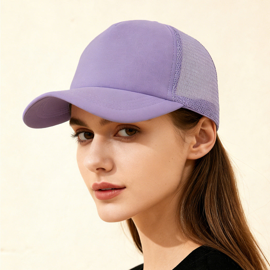 Breathable Mesh Baseball Cap Adjustable Sun Hat, Stylish Lightweight Design For Outdoor Activities & Summer Wear