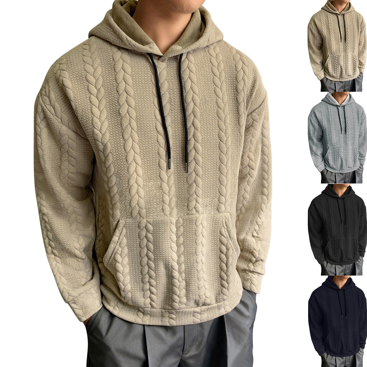 Men's Casual Fashionable Long-Sleeve All-Match Sweatshirt