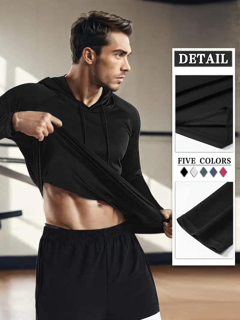 Moisture-wicking Quick-drying Fitness Apparel Long-sleeve Hooded Tophoodie