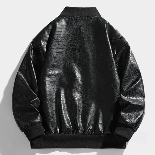 Fashionable Casual Trendy Leather Jacket Coat For Men