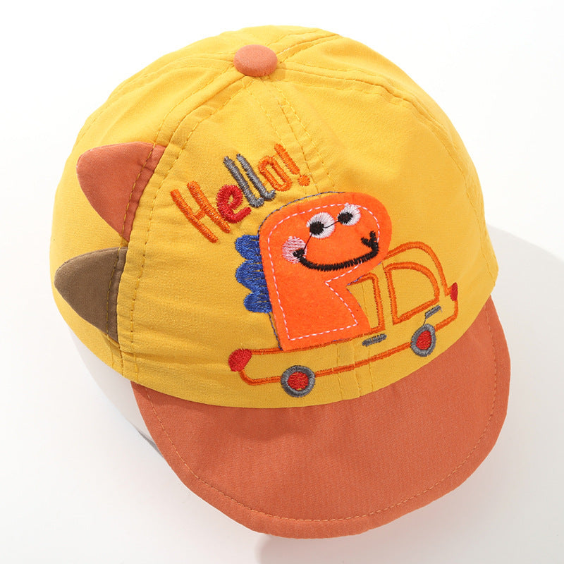 Children's Hat Baseball Cap Dinosaur Soft Brim Cartoon