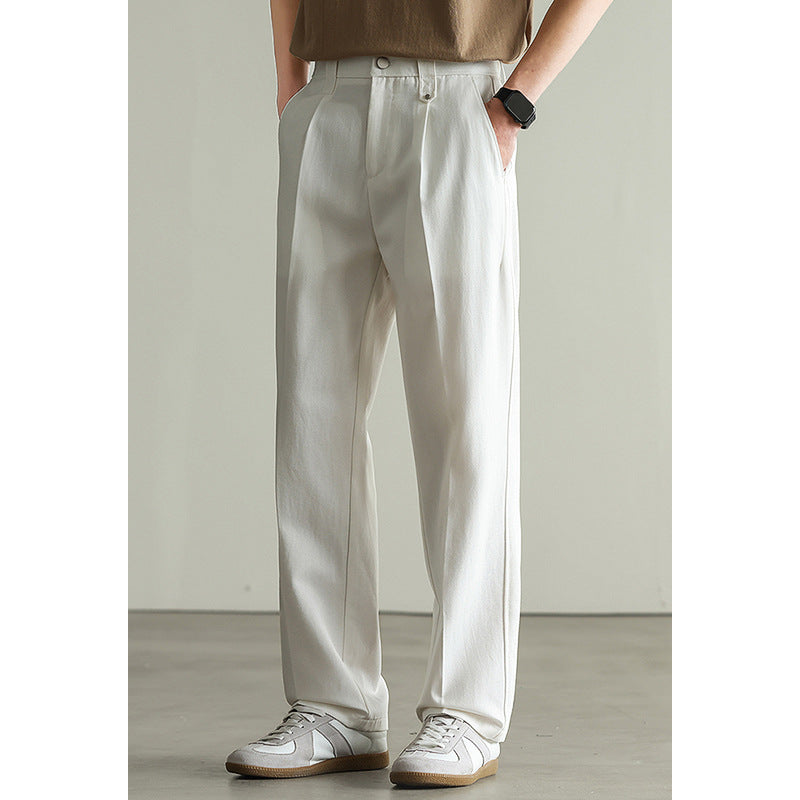 Spring Men's Loose-fitting Wide-leg Pants