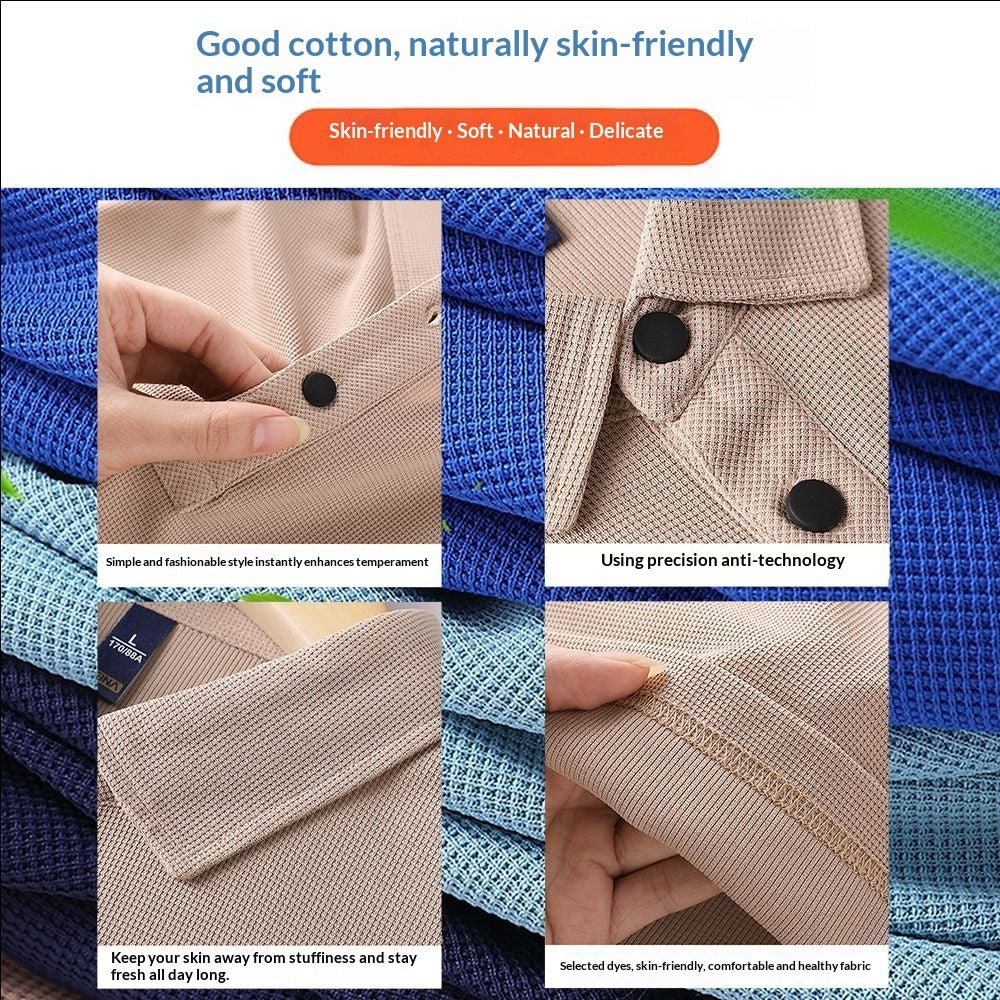 Polo Work Uniform Lapel-collar Short-sleeve Cultural Shirt