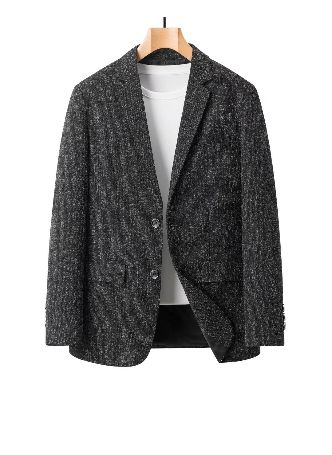 Men's SpringAutumn Casual Single-Breasted Suit Jacket Coat