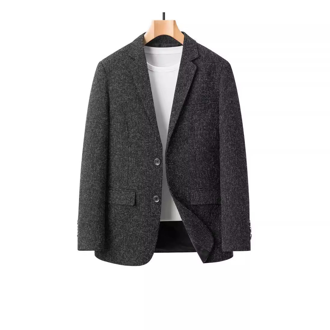Men's SpringAutumn Casual Single-Breasted Suit Jacket Coat