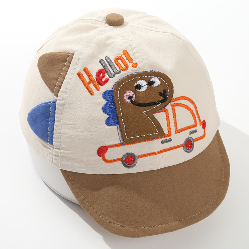 Children's Hat Baseball Cap Dinosaur Soft Brim Cartoon