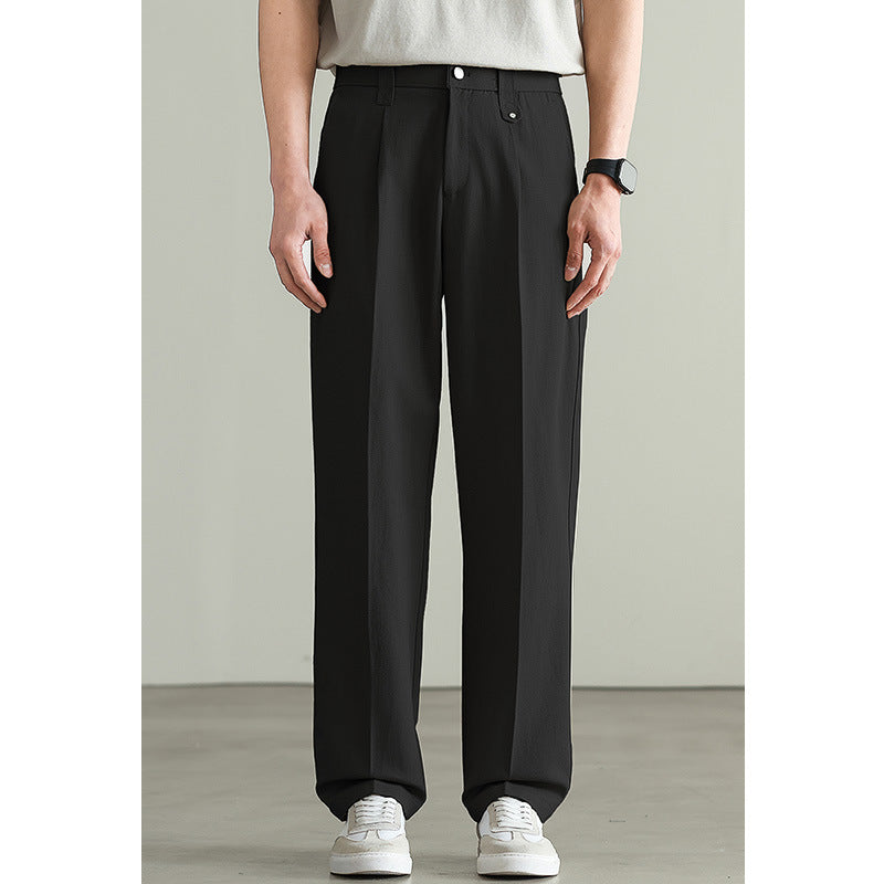 Spring Men's Loose-fitting Wide-leg Pants