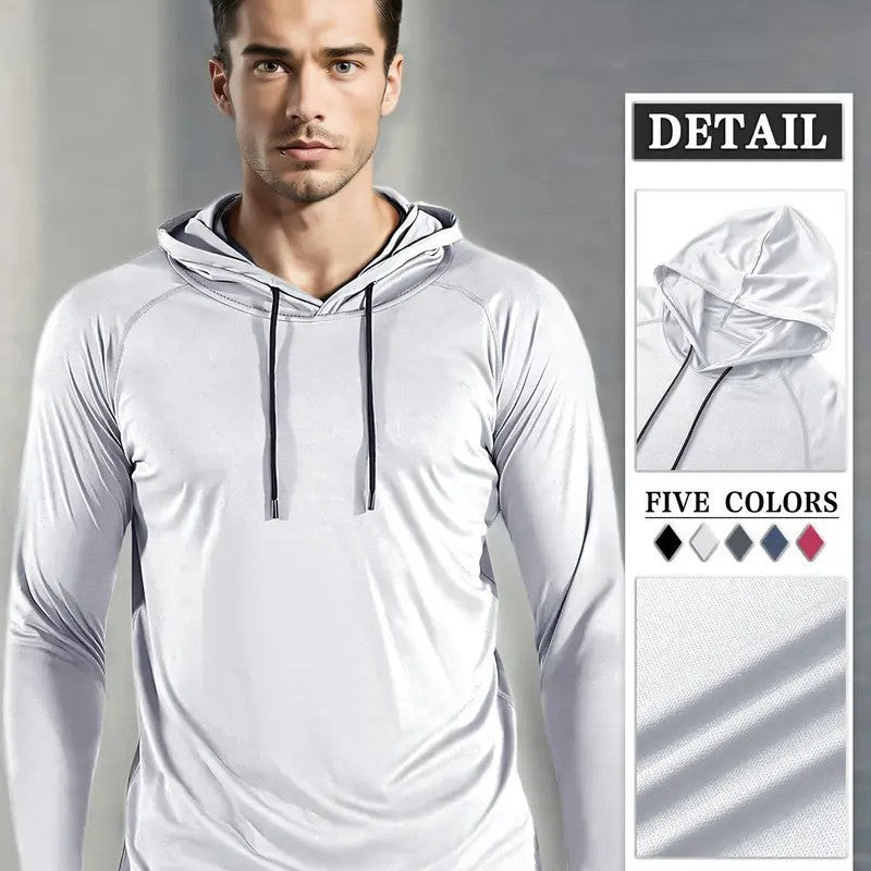 Moisture-wicking Quick-drying Fitness Apparel Long-sleeve Hooded Tophoodie