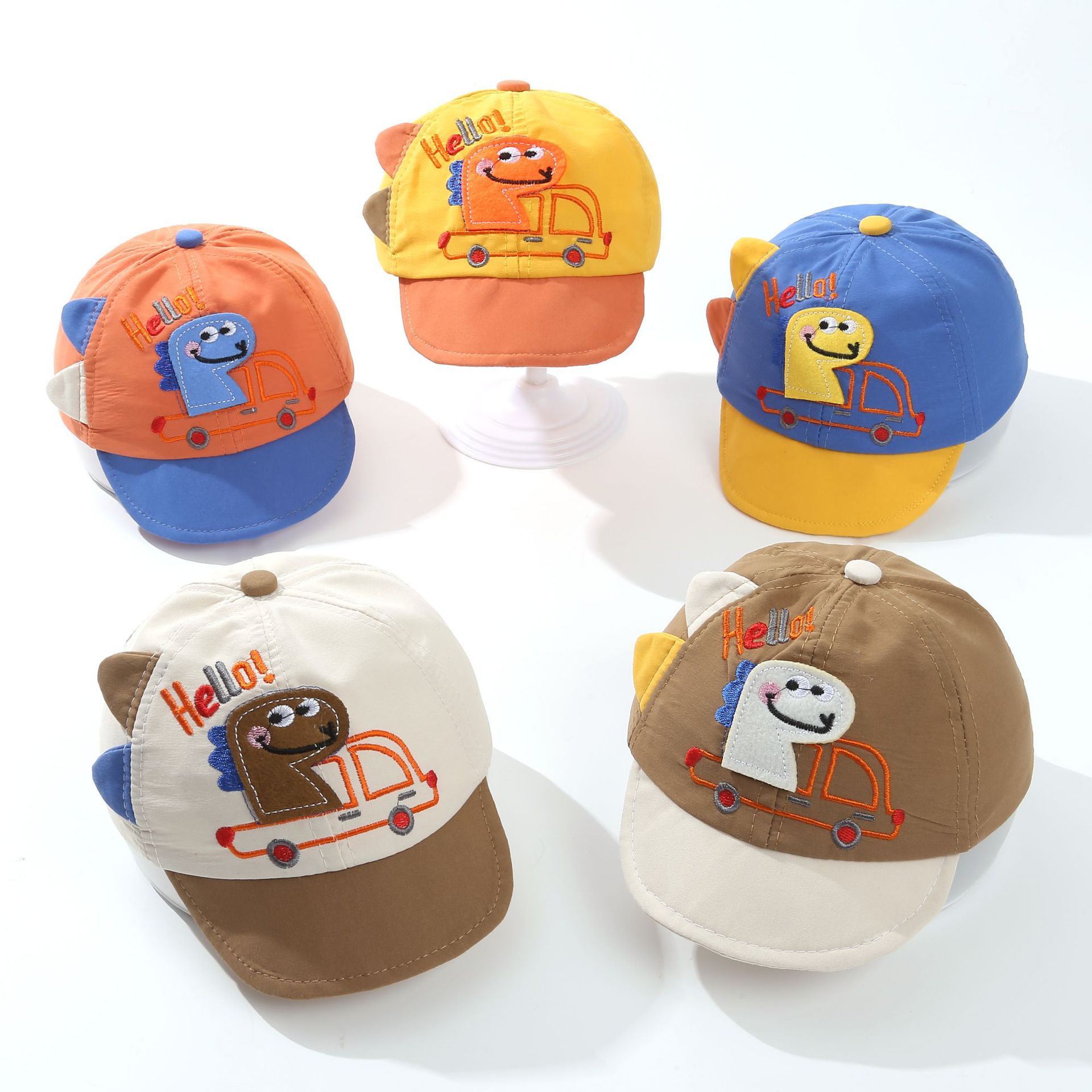 Children's Hat Baseball Cap Dinosaur Soft Brim Cartoon