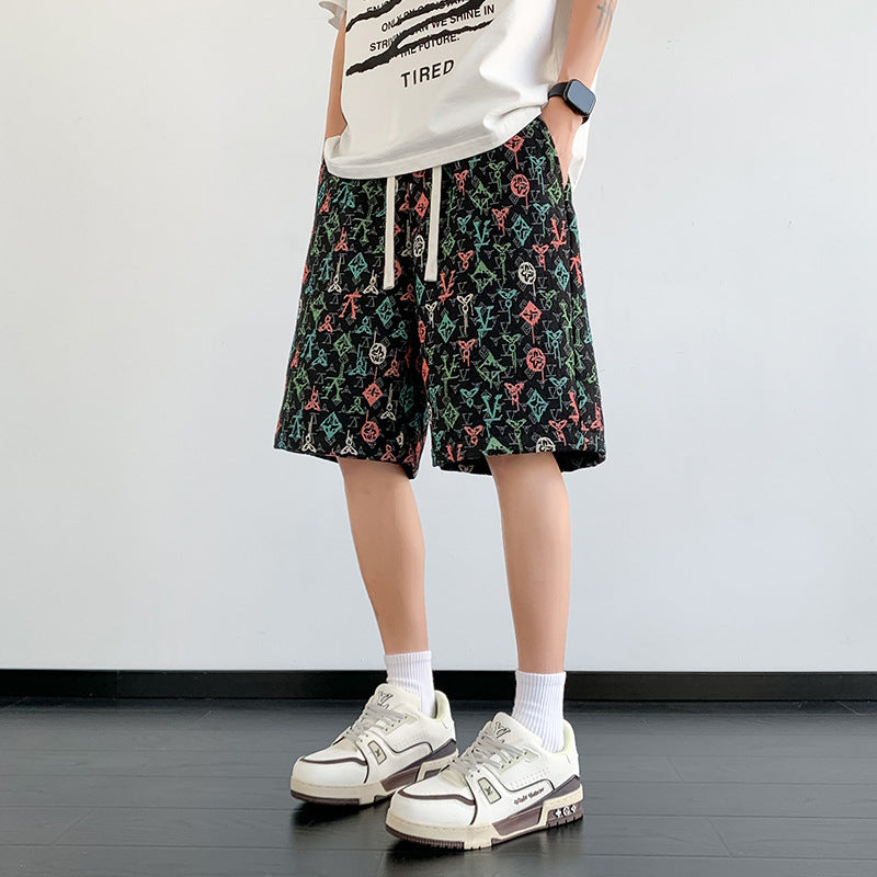 Casual Athletic Five-inch Beach Shorts