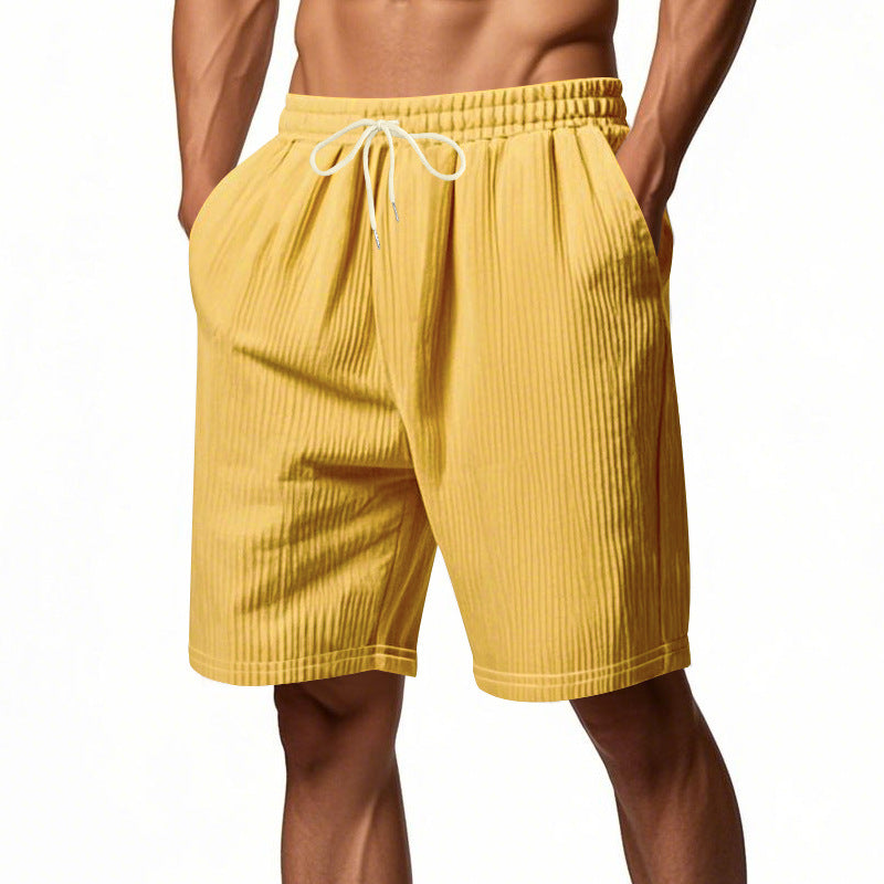Mens Relaxed-fit Corduroy Athletic Shorts