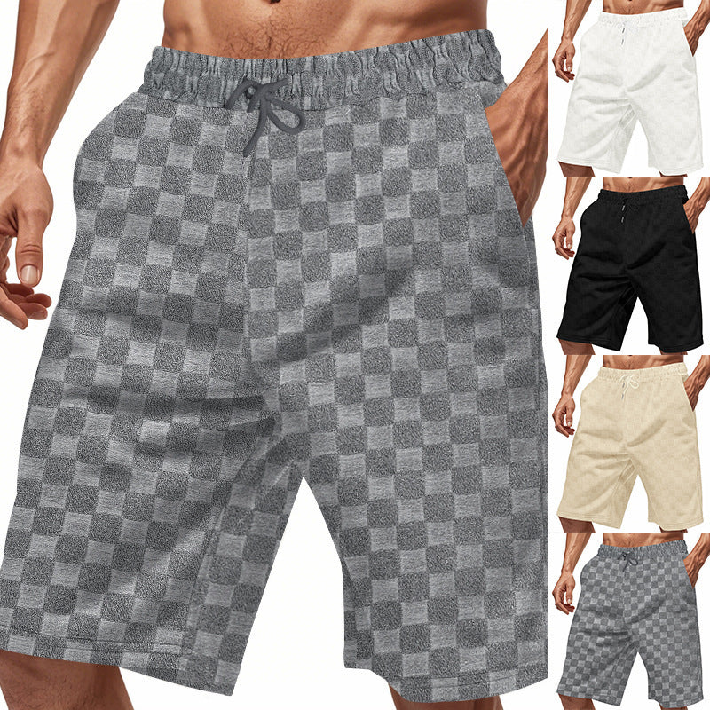 Men's Loose-fitting Casual Heavyweight Jacquard Shorts