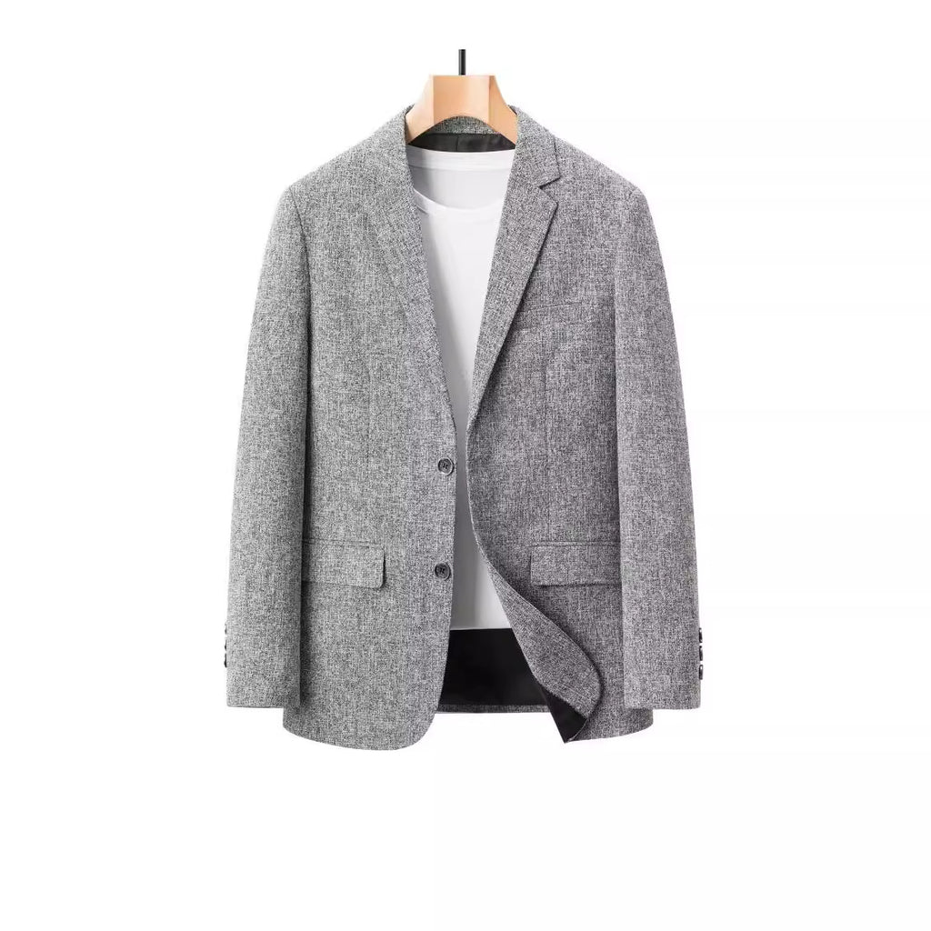 Men's SpringAutumn Casual Single-Breasted Suit Jacket Coat