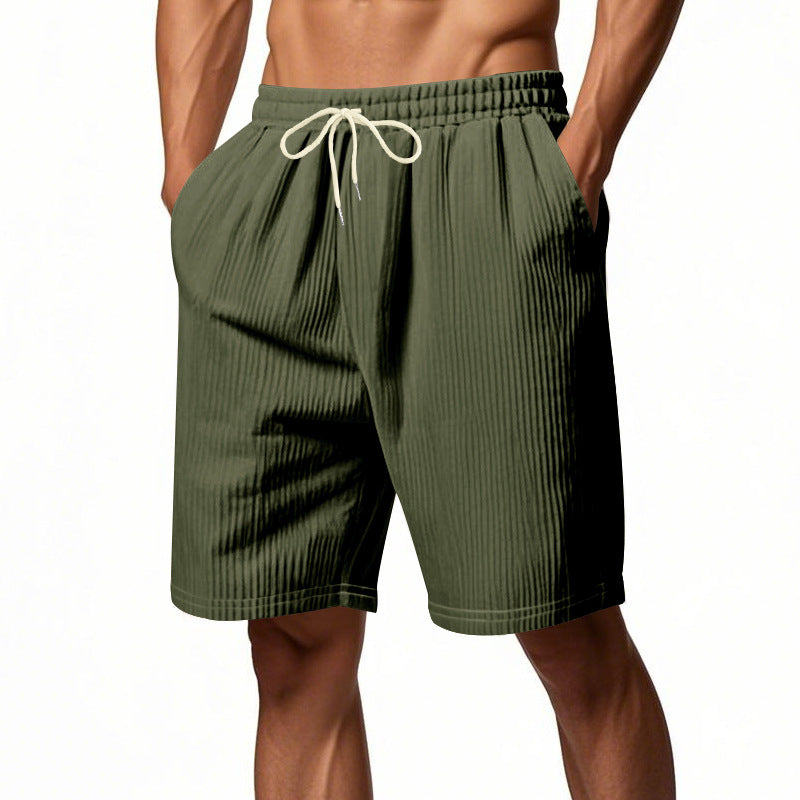 Mens Relaxed-fit Corduroy Athletic Shorts